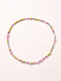 Чокер ручной работы с надписью «Pizdec», бисер