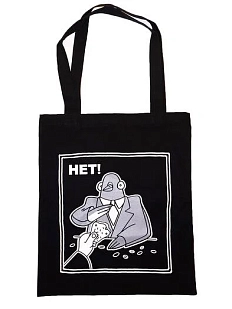 Сумка шоппер Голубь «Нет», чёрный