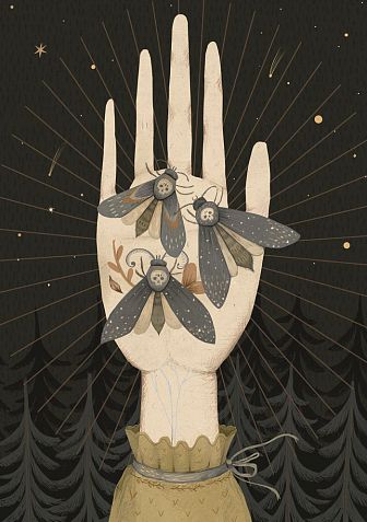 Открытка «Мотыльки», Дворникова Александра, фото 1.