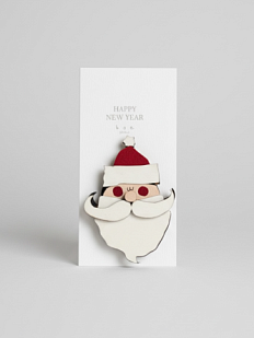 Бирка для подарка на прищепке «Санта», BOE