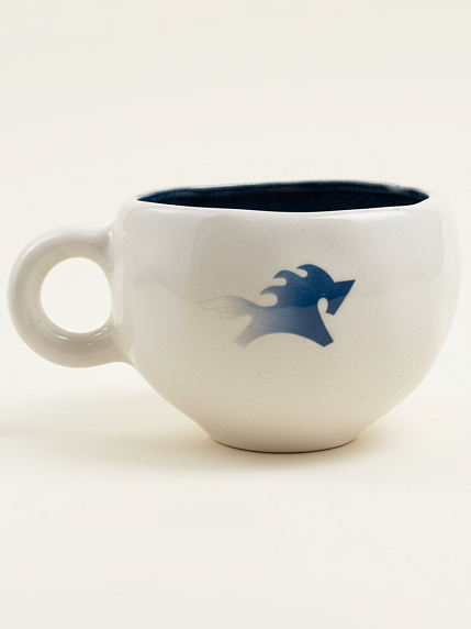 Кружка ручной работы Мастерская Виктории Нор «Лошадка синяя», керамика, 180 мл, фото 1.