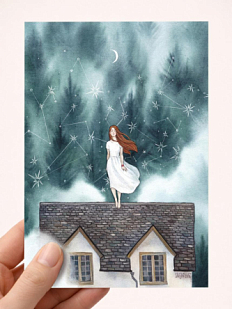 Открытка Анна Спешилова «Пробуждение», односторонняя