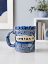 Кружка ручной работы Тата вытворяет/NF ceramics «Перфекце***ст», синяя, керамика, 600 мл, превью фото 4