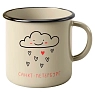 Кружка эмалированная Подписные изделия «Тучка», кремовая, 400 мл, превью фото 1