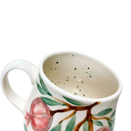 Кружка ручной работы Верба керамика «Гранат», 350 мл, керамика, фото 3.