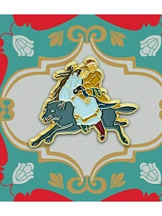 Металлический значок Heart of Moscow «Иван-царевич на сером волке» серия Сказки