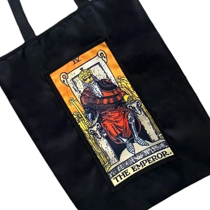 Сумка шоппер Интроверт «Таро. Император», чёрный, фото 2.