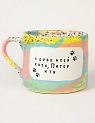 Кружка сувенирная ручной работы Тата вытворяет/NF ceramics «В душе моей коты, Питер и ты», разноцветная, керамика, 500 мл, превью фото 1