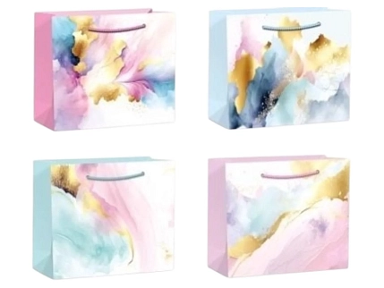 Пакет подарочный Нежность, в ассортименте, фото 1.