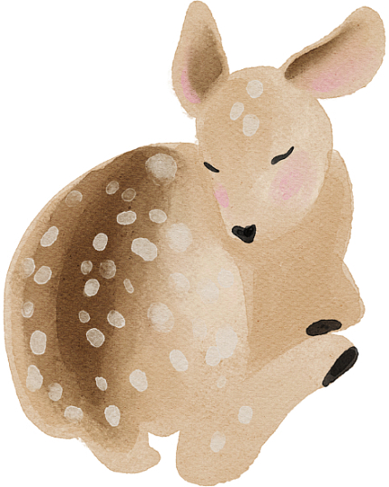 3D Стикер на телефон «Оленёнок», объёмный, 5 см, фото 1.