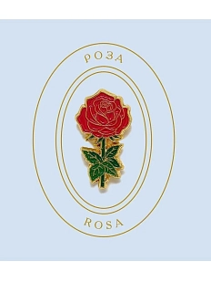 Металлический значок Heart of Moscow «Роза» серия Цветы