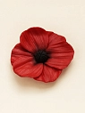 Брошь Подарки руками «Красный мак», полимерная глина, превью фото 2