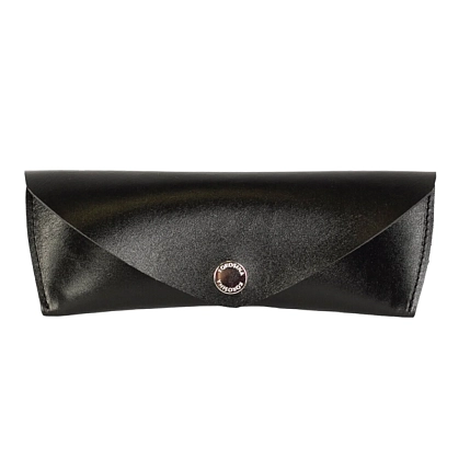Футляр для очков Kokosina bags, натуральная кожа, чёрный, фото 1.