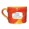 Кружка ручной работы NF ceramics «Творю х**ню осознанно», оранжевая, керамика, 500 мл, превью фото 1