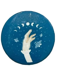 Мини значок ручной работы «Рука», 25 мм