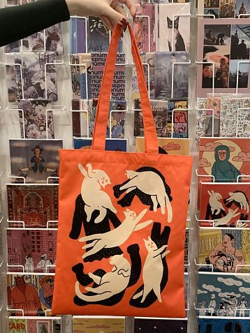 Сумка шоппер Валя Карнавалова «Котики», на молнии, водонепроницаемый, фото 3.