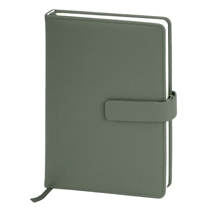 Подарочный набор с ежедневником «President» и ручкой, зелёный, фото 2.