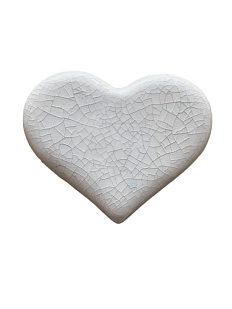 Брошь КерамЕлКа «Сердце большое», керамика