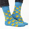 Носки «Жёлтые уточки», р-р 42-46, голубые, превью фото 2