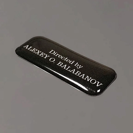 3Д Стикер на телефон Подписные изделия «Directed by», объемный, фото 4.