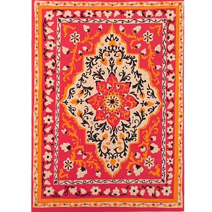 Картхолдер Валя Карнавалова «Ковёр», розовый, двусторонний, ПВХ, фото 1.