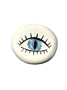 Брошь Керемет «Голубой глаз», керамика