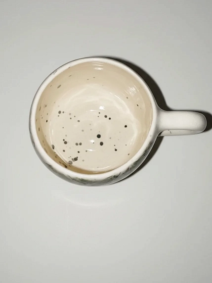 Кружка ручной работы Верба керамика «Новогодние шары», круглая, керамика 500 мл, фото 2.