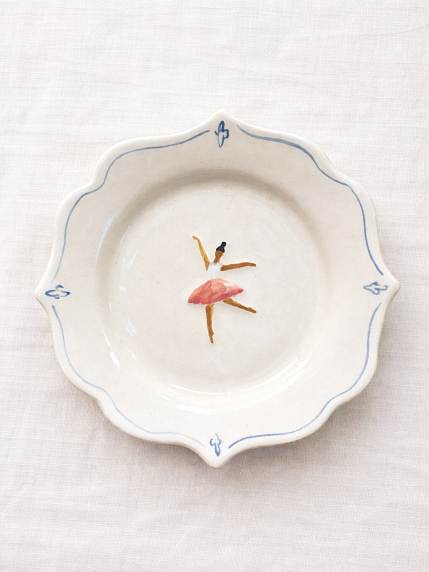 Тарелка ручной работы «Балерина», фото 1.