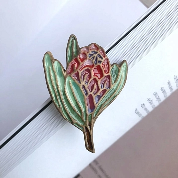 Брошь ручной работы «Протея», Partala ceramics, фото 3.
