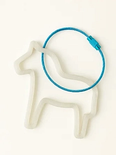 Брелок, обвес на сумку DARI DARI «Лошадка», белый, 6 см