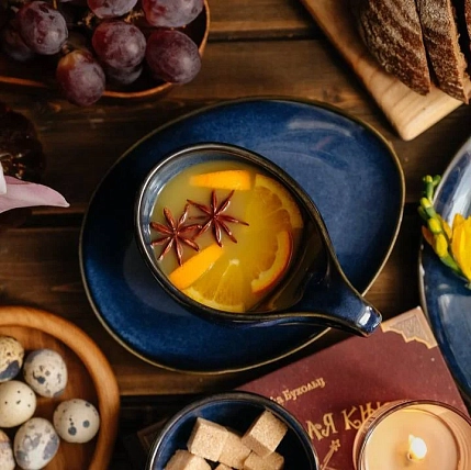 Кружка ручной работы Лутиэн Велес «Небо Валинора», фарфор, 450 мл, фото 2.