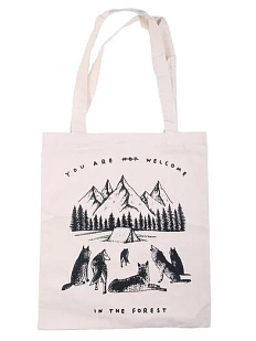 Сумка шоппер Barking Store «You are not welcome», белый