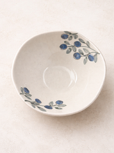 Пиала ручной работы Верба керамика «Черника», керамика, 9 см