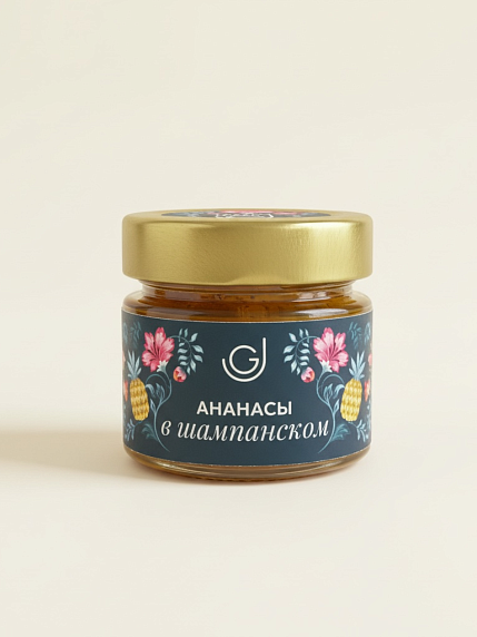 Джем «Ананасы в шампанском», 110 г, фото 1.