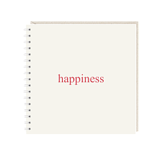 Блокнот на пружине Mitrozhe «Happiness», 15х15, 50 листов, бежевый
