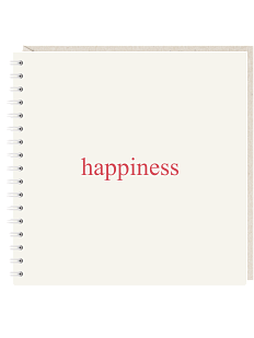 Блокнот на пружине Mitrozhe «Happiness», 15х15, 50 листов, бежевый