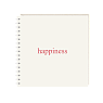 Блокнот на пружине Mitrozhe «Happiness», 15х15, 50 листов, бежевый, превью фото 1