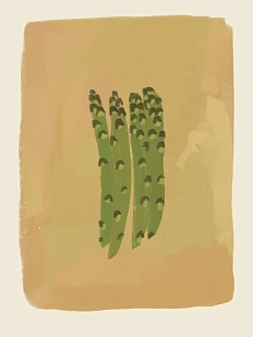 Постер интерьерный DARI DARI «Спаржа», А4