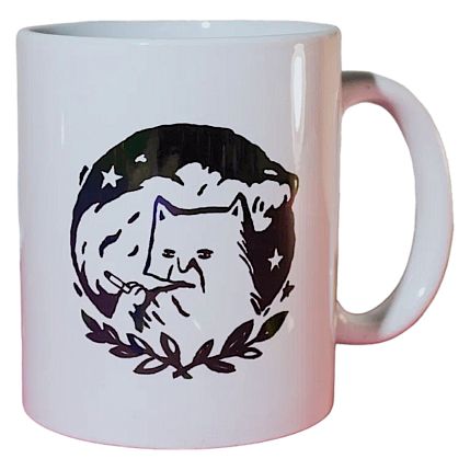 Кружка ШКЯ «Котик с сижкой», керамика, 330 мл, фото 2.