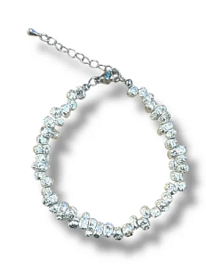 Браслет Мигетт из мятого гематита