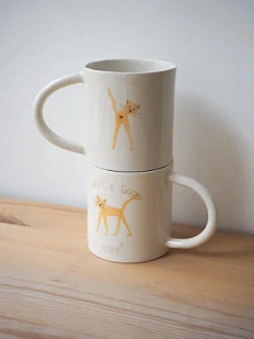 Кружка ручной работы Ладан керамика «Have a good day», полуфарфор, 450 мл