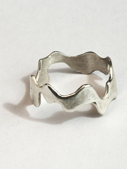 Кольцо из нейзильбера  «Волна», фото 1.