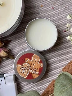 Свеча ручной работы «Имбирное печенье», 100 г