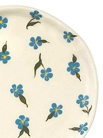 Тарелка ручной работы Татко керамика «Незабудки», керамика, 15 см, фото 2.