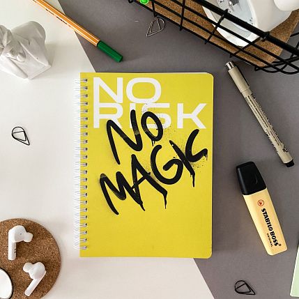 Блокнот в точку Creative «No risk, no magic», фото 2.