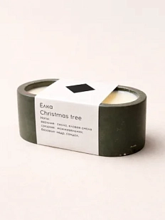 Интeрьерная свеча «Ёлка», соевый воск, маленькая