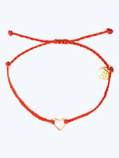 Браслет WAF WAF «Сердце», красный