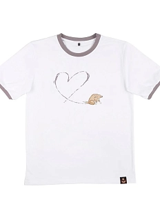 Футболка ШКЯ x Barking store «С любовью», L муж., серый