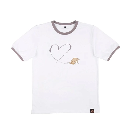 Футболка ШКЯ x Barking store «С любовью», L муж., серый, фото 1.