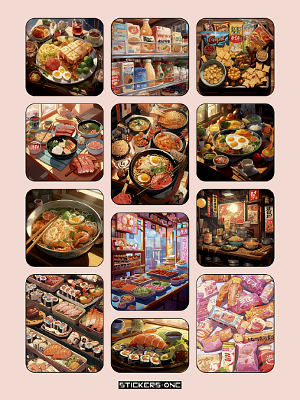 Стикерпак «Japan Food», фото 1.